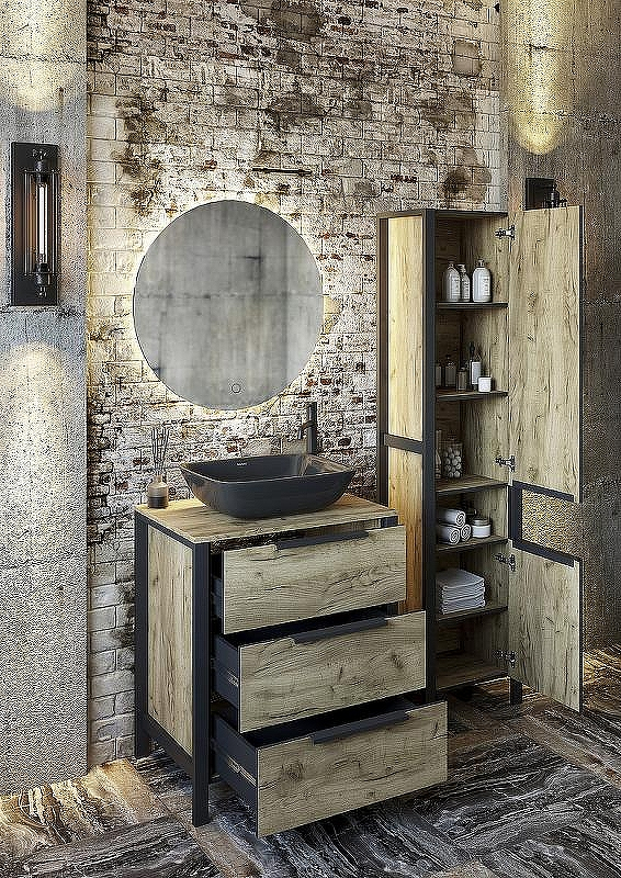 Зеркало Sanflor Гард 70 С22579 с подсветкой с сенсорным выключателем, купить, цена, заказать, магазин, доставка, скидка, промокод, купить, цена, заказать, магазин, доставка, скидка, промокод