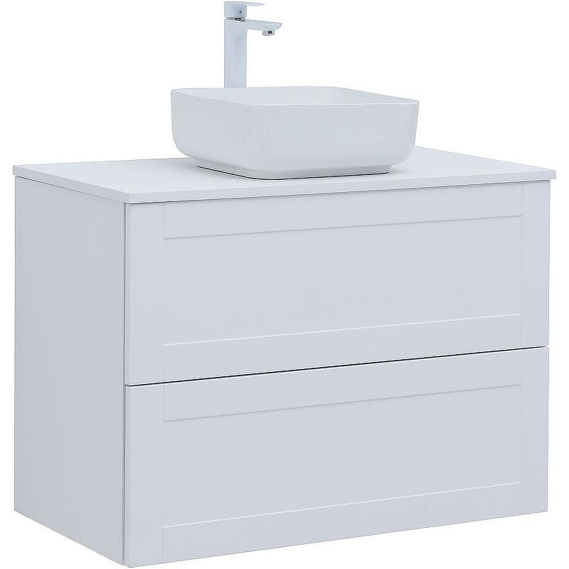 Тумба под раковину Aquanet Терра 90 313235 подвесная Белая матовая, купить, цена, заказать, магазин, доставка, скидка, промокод, купить, цена, заказать, магазин, доставка, скидка, промокод