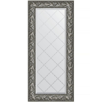 Зеркало Evoform Exclusive-G 128х59 BY 4071 с гравировкой в багетной раме - Византия серебро 99, купить, цена, заказать, магазин, доставка, скидка, промокод, купить, цена, заказать, магазин, доставка, скидка, промокод