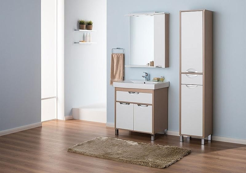 Зеркало со шкафом Aquanet Гретта 75 173986 с подсветкой R Дуб светлый, купить, цена, заказать, магазин, доставка, скидка, промокод, купить, цена, заказать, магазин, доставка, скидка, промокод