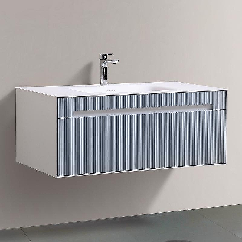 Тумба с раковиной Black&White Universe U920.1000 100 9201000 подвесная Milk white Cement grey, купить, цена, заказать, магазин, доставка, скидка, промокод, купить, цена, заказать, магазин, доставка, скидка, промокод