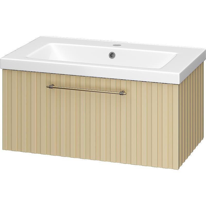 Тумба с раковиной Brevita Alicante 80 УТ000015786 подвесная Капучино, купить, цена, заказать, магазин, доставка, скидка, промокод, купить, цена, заказать, магазин, доставка, скидка, промокод