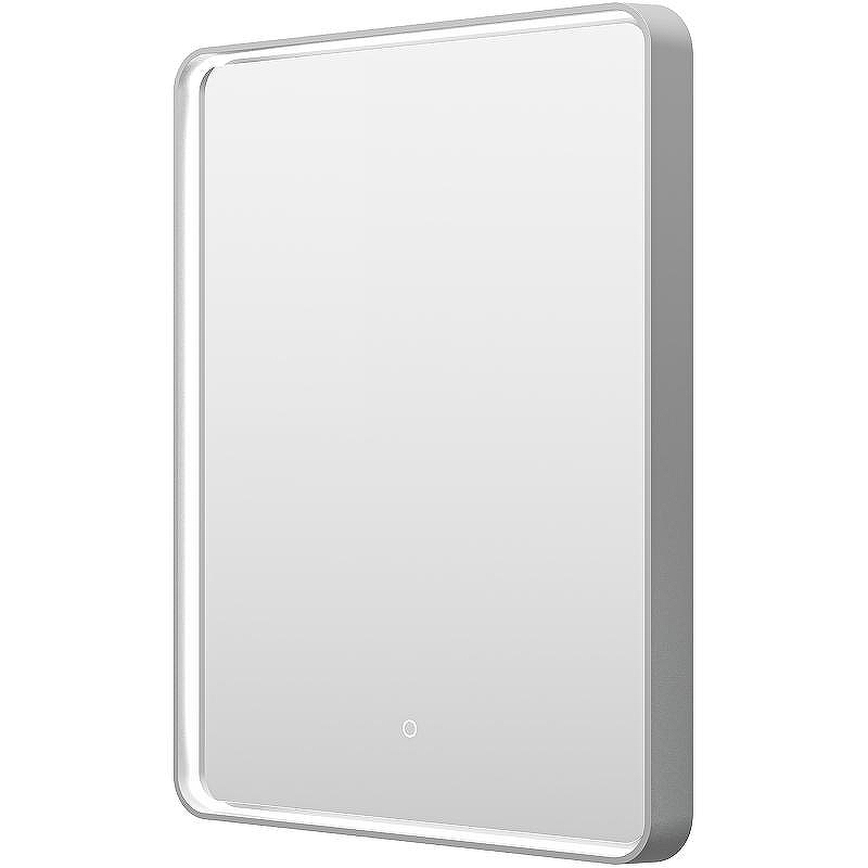 Зеркало Brevita Mercury 60 MER-Rett6-060/80-platinum с подсветкой Платина матовая с сенсорным выключателем, купить, цена, заказать, магазин, доставка, скидка, промокод, купить, цена, заказать, магазин, доставка, скидка, промокод