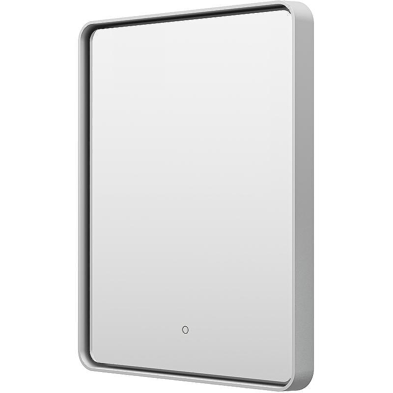 Зеркало Brevita Mercury 60 MER-Rett6-060/80-platinum с подсветкой Платина матовая с сенсорным выключателем, купить, цена, заказать, магазин, доставка, скидка, промокод, купить, цена, заказать, магазин, доставка, скидка, промокод