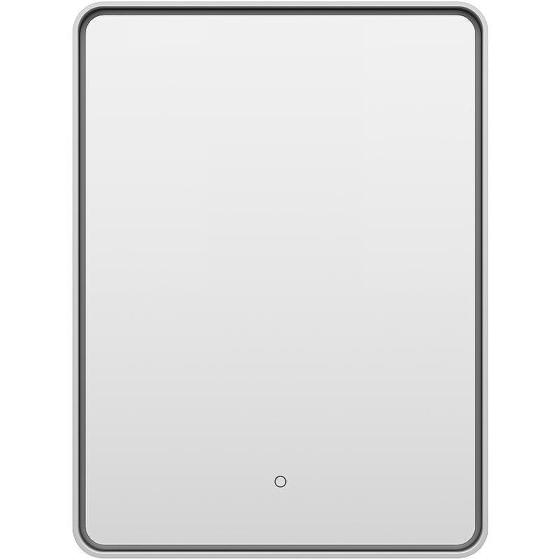 Зеркало Brevita Mercury 60 MER-Rett6-060/80-platinum с подсветкой Платина матовая с сенсорным выключателем, купить, цена, заказать, магазин, доставка, скидка, промокод, купить, цена, заказать, магазин, доставка, скидка, промокод