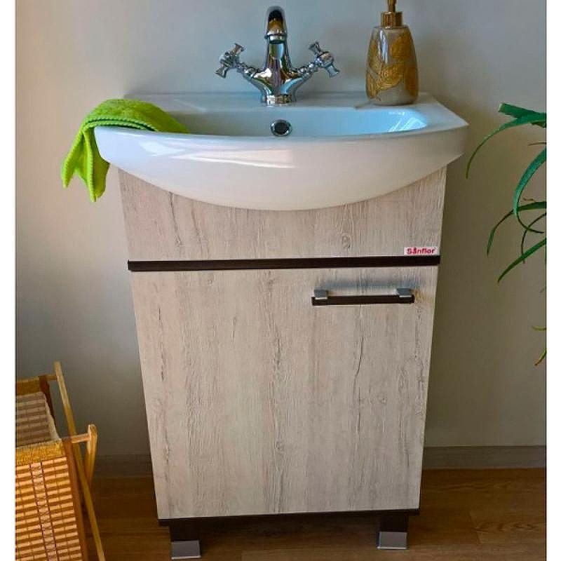 Тумба под раковину Sanflor Толедо 50 L Н0000001283 Северное дерево светлое, купить, цена, заказать, магазин, доставка, скидка, промокод, купить, цена, заказать, магазин, доставка, скидка, промокод
