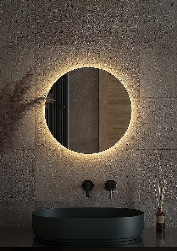 Зеркало Defesto Opti 50x50 DF 2852 с подсветкой 12W-4500К/Без выключателя/Теплый белый свет, купить, цена, заказать, магазин, доставка, скидка, промокод, купить, цена, заказать, магазин, доставка, скидка, промокод