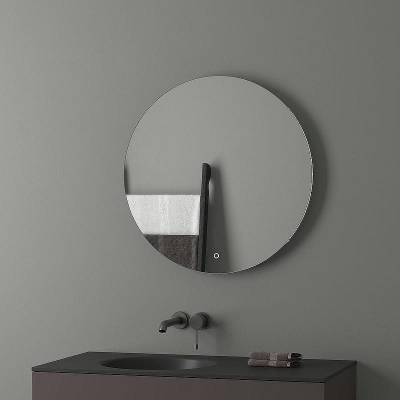 Зеркало Evoform Ledshine d70 BY 2654 с подсветкой 18 W - сенсорный выключатель - теплый белый свет
