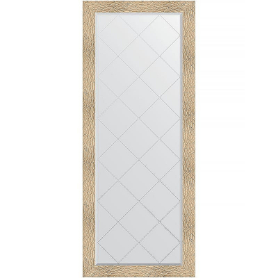 Зеркало Evoform Exclusive-G Floor 201х81 BY 6381 с гравировкой в багетной раме - Золотые дюны 90