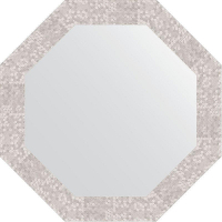 Зеркало Evoform Octagon 63х63 BY 3746 в багетной раме - Соты алюминий 70, купить, цена, заказать, магазин, доставка, скидка, промокод, купить, цена, заказать, магазин, доставка, скидка, промокод