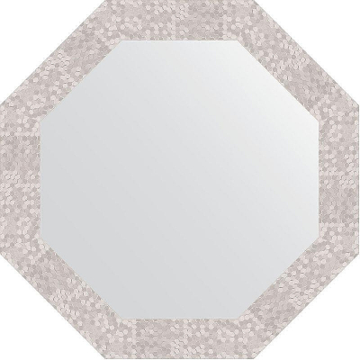 Зеркало Evoform Octagon 63х63 BY 3746 в багетной раме - Соты алюминий 70