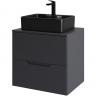 Тумба с раковиной Orange Line 60 Li-60TugMDF+B01-475MB подвесная Графит матовый, купить, цена, заказать, магазин, доставка, скидка, промокод, купить, цена, заказать, магазин, доставка, скидка, промокод