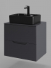 Тумба с раковиной Orange Line 60 Li-60TugMDF+B01-475MB подвесная Графит матовый, купить, цена, заказать, магазин, доставка, скидка, промокод, купить, цена, заказать, магазин, доставка, скидка, промокод