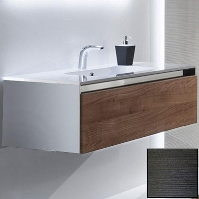 Тумба с раковиной SanVit Кубэ-1 120 kkube1120 с фактурой под дерево подвесная Венге