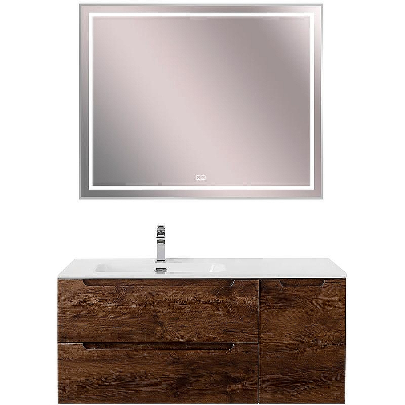 Тумба под раковину BelBagno Etna 100 L ETNA-1000-2C-1A-SO-RW-L подвесная Rovere Moro, купить, цена, заказать, магазин, доставка, скидка, промокод, купить, цена, заказать, магазин, доставка, скидка, промокод