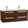 Тумба под раковину Cezares Eco-Cer-N 120 ECO-CER-N-1200-4C-SO-2-NCS-P подвесная Орех шоколад Софт без ручек, купить, цена, заказать, магазин, доставка, скидка, промокод, купить, цена, заказать, магазин, доставка, скидка, промокод