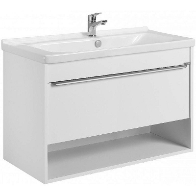 Тумба под раковину Aquaton Хоуп 100 1A287401HP2B0 подвесная Белая матовая