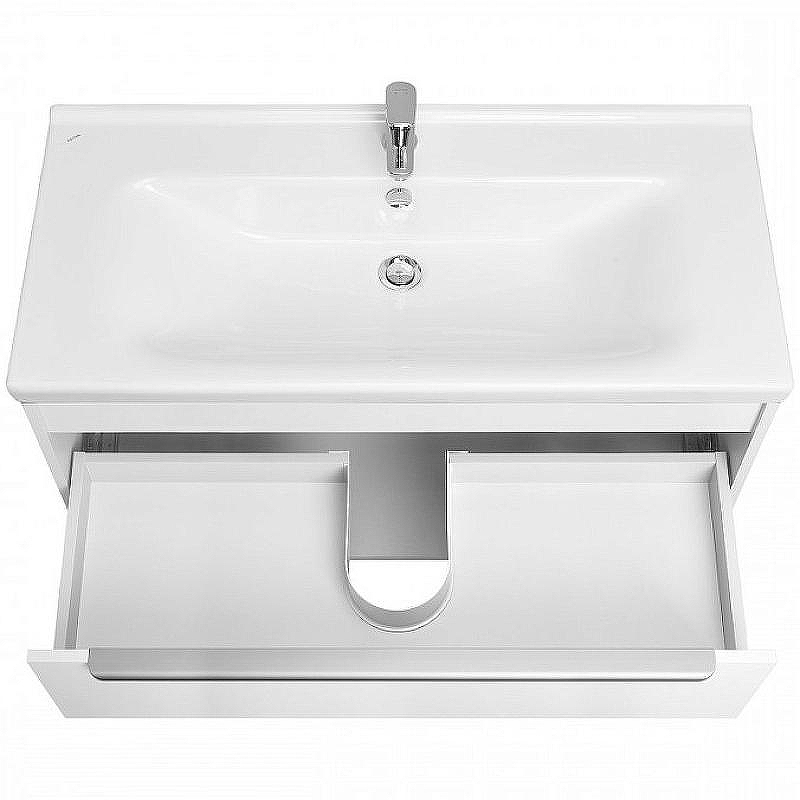 Тумба под раковину Aquaton Хоуп 100 1A287401HP2B0 подвесная Белая матовая, купить, цена, заказать, магазин, доставка, скидка, промокод, купить, цена, заказать, магазин, доставка, скидка, промокод