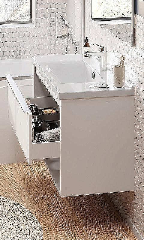 Тумба под раковину Aquaton Хоуп 100 1A287401HP2B0 подвесная Белая матовая, купить, цена, заказать, магазин, доставка, скидка, промокод, купить, цена, заказать, магазин, доставка, скидка, промокод