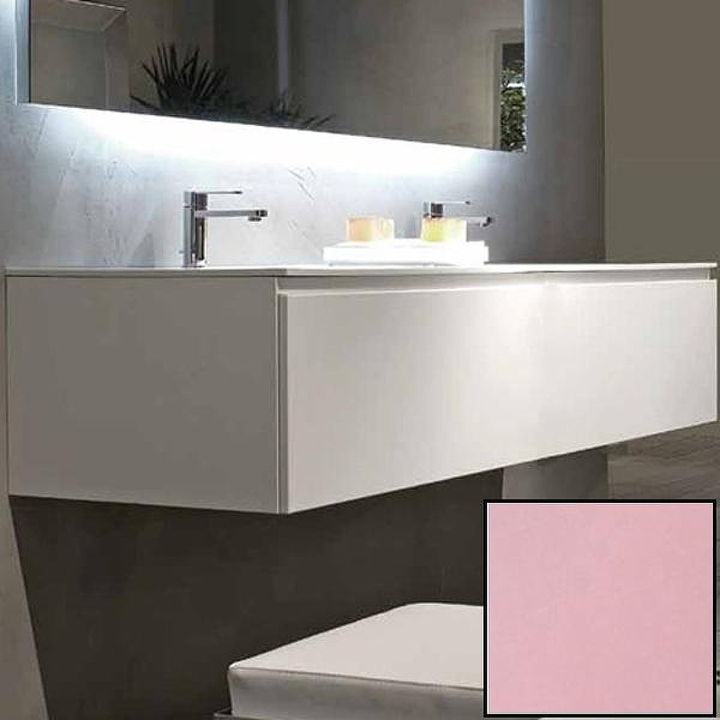 Тумба с раковиной SanVit Флай 60 kfly2060 в цвете Ral подвесная Розовый глянец, купить, цена, заказать, магазин, доставка, скидка, промокод, купить, цена, заказать, магазин, доставка, скидка, промокод