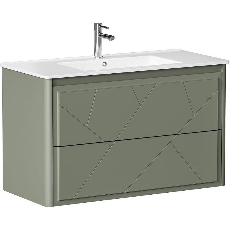 Тумба под раковину Allen Brau Paris 100 1.360002.CGM подвесная Олива матовый, купить, цена, заказать, магазин, доставка, скидка, промокод, купить, цена, заказать, магазин, доставка, скидка, промокод