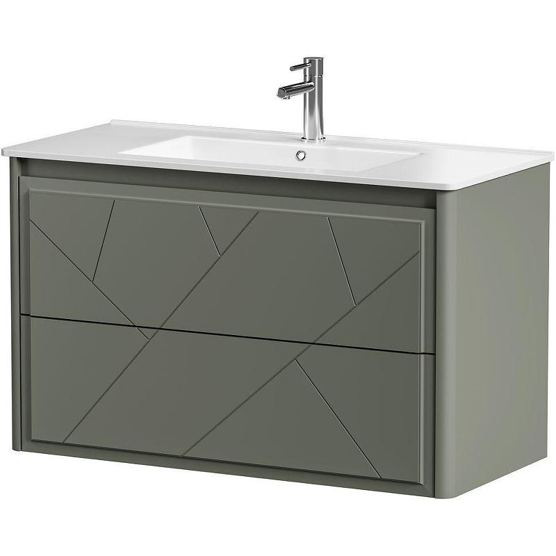 Тумба под раковину Allen Brau Paris 100 1.360002.CGM подвесная Олива матовый, купить, цена, заказать, магазин, доставка, скидка, промокод, купить, цена, заказать, магазин, доставка, скидка, промокод