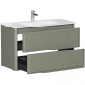Тумба под раковину Allen Brau Paris 100 1.360002.CGM подвесная Олива матовый, купить, цена, заказать, магазин, доставка, скидка, промокод, купить, цена, заказать, магазин, доставка, скидка, промокод
