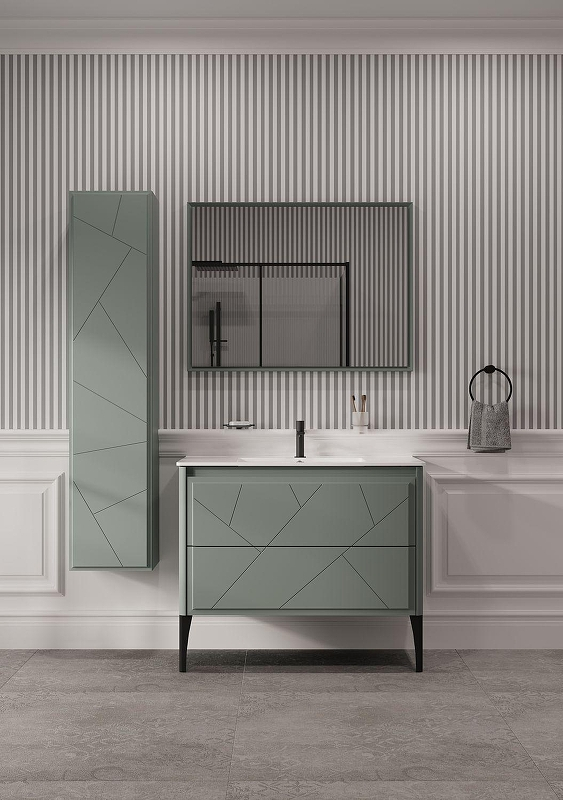 Тумба под раковину Allen Brau Paris 100 1.360002.CGM подвесная Олива матовый, купить, цена, заказать, магазин, доставка, скидка, промокод, купить, цена, заказать, магазин, доставка, скидка, промокод