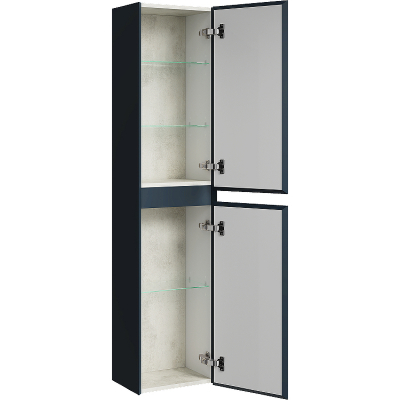 Шкаф пенал Aqwella Geometria 35 GE0535GRM подвесной Серый матовый