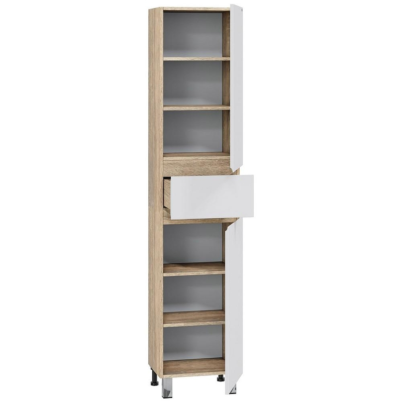 Шкаф пенал СанТа Марс 40 700427 Белый Янтарное дерево, купить, цена, заказать, магазин, доставка, скидка, промокод, купить, цена, заказать, магазин, доставка, скидка, промокод