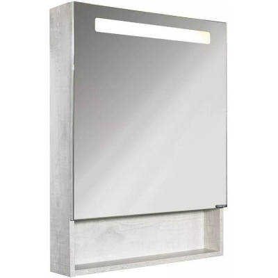 Зеркальный шкаф Comforty Никосия 60 00-00014144 с подсветкой Дуб белый