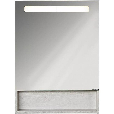 Зеркальный шкаф Comforty Никосия 60 00-00014144 с подсветкой Дуб белый