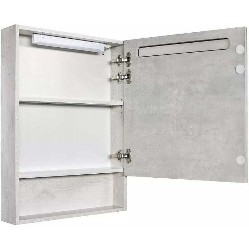 Зеркальный шкаф Comforty Никосия 60 00-00014144 с подсветкой Дуб белый, купить, цена, заказать, магазин, доставка, скидка, промокод, купить, цена, заказать, магазин, доставка, скидка, промокод