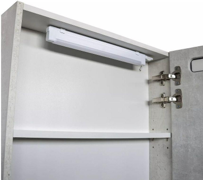 Зеркальный шкаф Comforty Никосия 60 00-00014144 с подсветкой Дуб белый