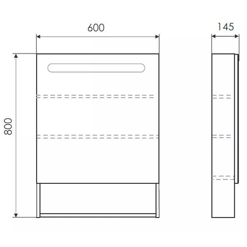 Зеркальный шкаф Comforty Никосия 60 00-00014144 с подсветкой Дуб белый, купить, цена, заказать, магазин, доставка, скидка, промокод, купить, цена, заказать, магазин, доставка, скидка, промокод
