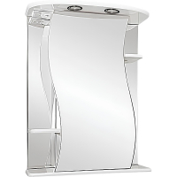 Зеркальный шкаф Misty Лиана 60 R Э-Лиа02060-01СвП с подсветкой Белый, купить, цена, заказать, магазин, доставка, скидка, промокод, купить, цена, заказать, магазин, доставка, скидка, промокод