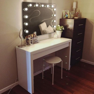 Зеркало Континент Антураж 900х700 ЗГП06 гримерное с подсветкой с механическим выключателем