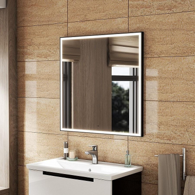 Зеркало Maretti Umbria 80 UM148080P33EL с подсветкой цвет Черный с бесконтактным выключателем и диммером