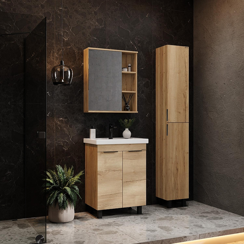 Тумба под раковину Onika Легран 50 105040 цвет Дуб галифакс, купить, цена, заказать, магазин, доставка, скидка, промокод, купить, цена, заказать, магазин, доставка, скидка, промокод