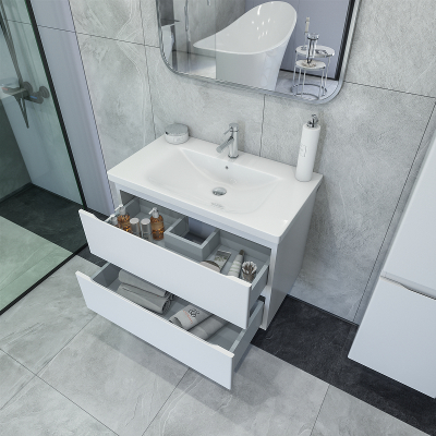 Тумба под раковину Caprigo Forte 80 36112-SF027 подвесная цвет Белый