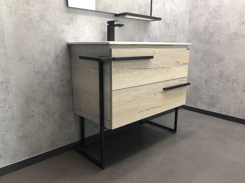 Тумба с раковиной Comforty Дюссельдорф 90 00-00004093 Дуб дымчатый, купить, цена, заказать, магазин, доставка, скидка, промокод, купить, цена, заказать, магазин, доставка, скидка, промокод