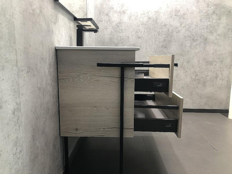 Тумба с раковиной Comforty Дюссельдорф 90 00-00004093 Дуб дымчатый, купить, цена, заказать, магазин, доставка, скидка, промокод, купить, цена, заказать, магазин, доставка, скидка, промокод