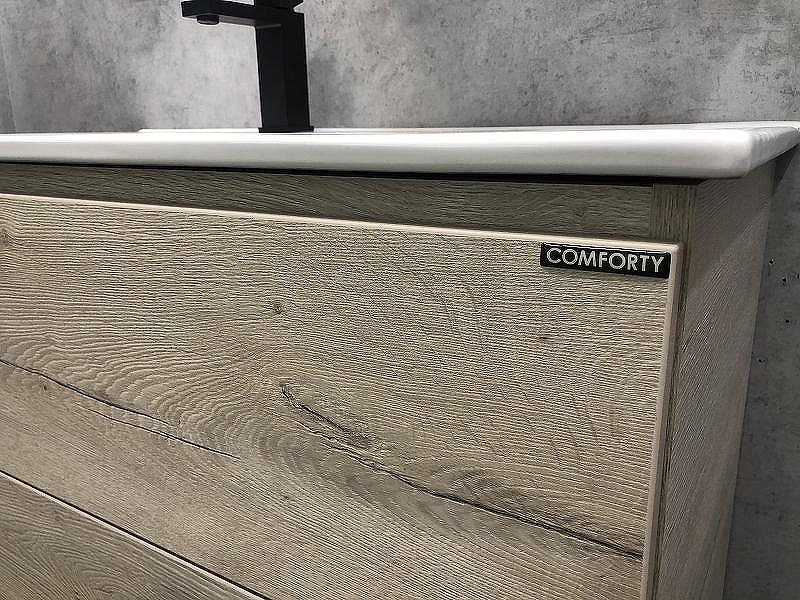 Тумба с раковиной Comforty Дюссельдорф 90 00-00004093 Дуб дымчатый, купить, цена, заказать, магазин, доставка, скидка, промокод, купить, цена, заказать, магазин, доставка, скидка, промокод