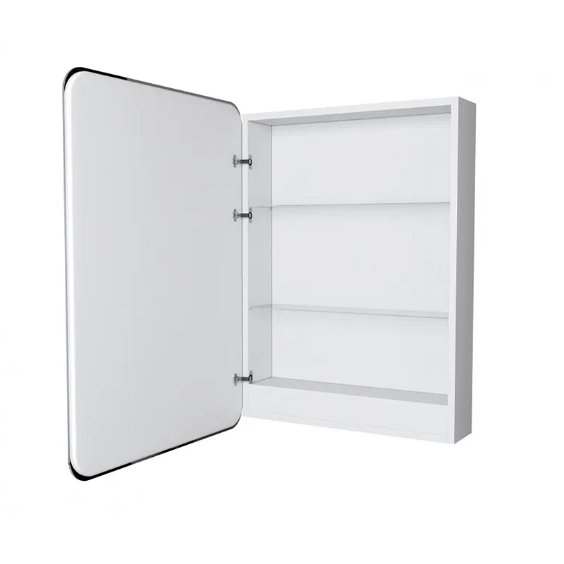 Зеркальный шкаф Mixline Виктория 60 L 547258 с подсветкой цвет Белый, купить, цена, заказать, магазин, доставка, скидка, промокод, купить, цена, заказать, магазин, доставка, скидка, промокод
